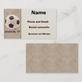 サッカーボール 名刺 (正面/裏面)