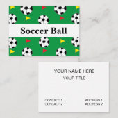 サッカーボール 名刺 (正面/裏面)