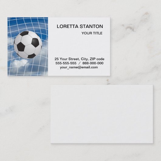 サッカーボール 名刺 (正面/裏面)