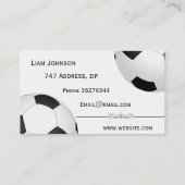 サッカーボール 名刺 (裏面)