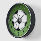 サッカーボール 壁時計 (傾斜)