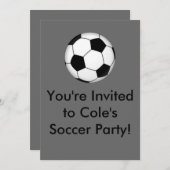 サッカーボール、招待されましたからコールのサッカーPa... 招待状 (正面/裏面)