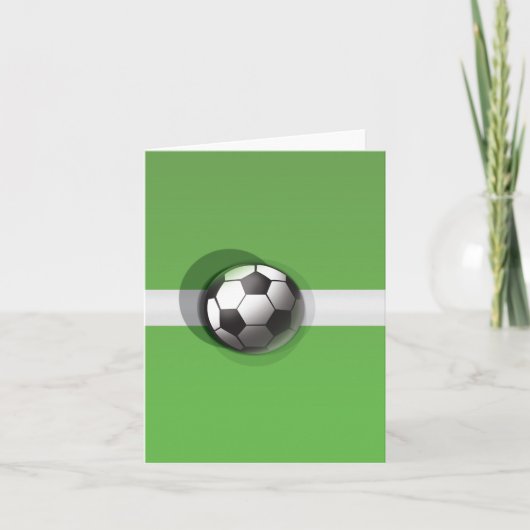 サッカーボール 招待状 (正面)