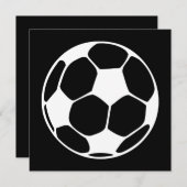 サッカーボール 招待状 (正面/裏面)