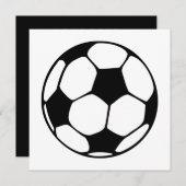 サッカーボール 招待状 (正面/裏面)