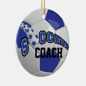 サッカーボール |濃い青 | DIY名 セラミックオーナメント (右)