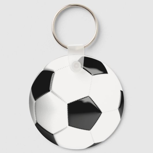 サッカーボール(白黒) キーホルダー (正面)