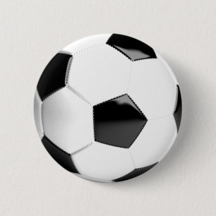 サッカーボール(白黒) 缶バッジ
