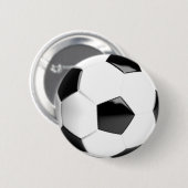 サッカーボール(白黒) 缶バッジ (正面&裏面)