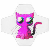 サッカーボール(縮れたピンクのかわいい) サッカーボール (フラット)