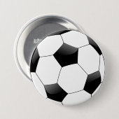 サッカーボール 缶バッジ (正面&裏面)