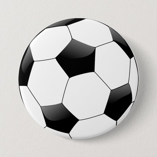 サッカーボール 缶バッジ (正面)