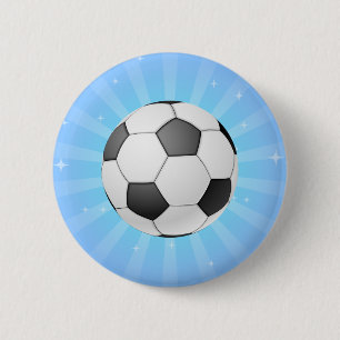 サッカーボール 缶バッジ