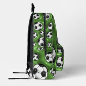 サッカーボール（膨らんだ外観） プリントバックパック (左)
