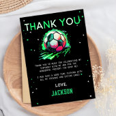サッカーボール 誕生日 お礼のカード サンキューカード