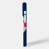 サッカーボール、赤、白、青、名前 Case-Mate iPhoneケース (裏面 / 左)