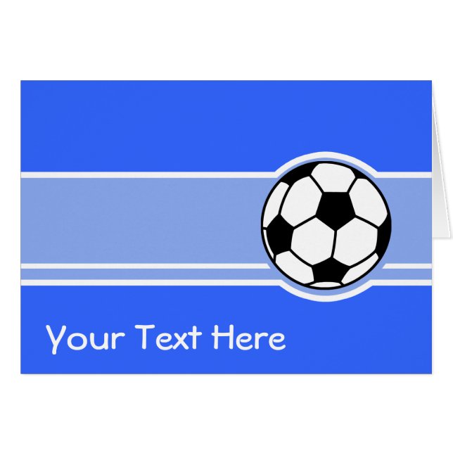 サッカーボール; 青い (正面横)