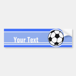 サッカーボール; 青い バンパーステッカー