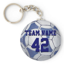 サッカーボール（青と白）