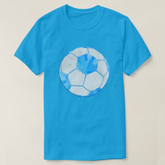 サッカーボール(青) Tシャツ (デザイン正面)