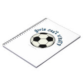 サッカーボール(黒) ノートブック (左側)