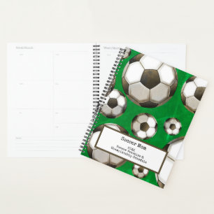 サッカーボール   Green Field Soccer Mom  プラクティス プランナー手帳