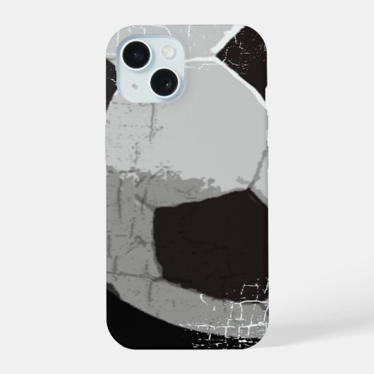 サッカーボール iPhone 15ケース (裏面)
