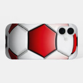 サッカーボール iPhone 16ケース (裏面横)