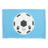 サッカーボールEmoji 枕カバー (正面)