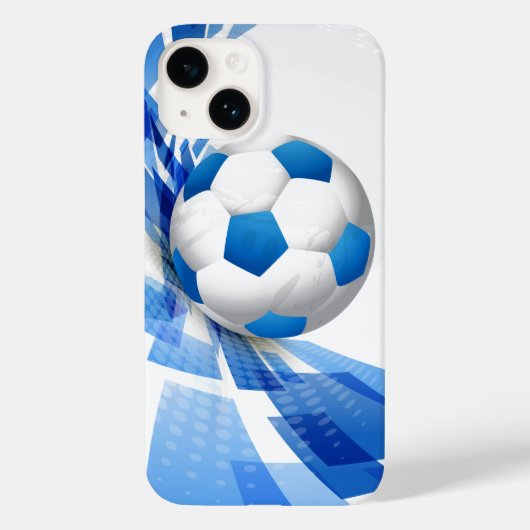 サッカーボールiPhone 14ケース Case-Mate iPhoneケース (裏面)