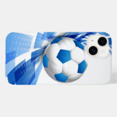 サッカーボールiPhone 14ケース Case-Mate iPhoneケース (裏面 (横))