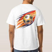 サッカーボールTシャツ Tシャツ (裏面)