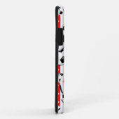 サッカーボールUSA赤白青スターとストライプ Case-Mate iPhoneケース (裏面/右)