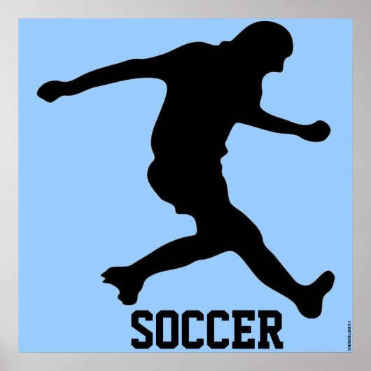 サッカーポスター – スポーツ – FUTBALL - WALL DECOR ポスター (正面)