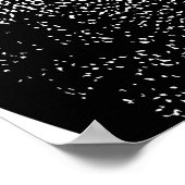 サッカーポスター – ブラックスポーモダンツミニマル ポスター (角)