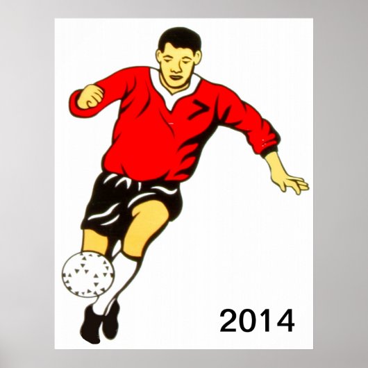 サッカーポスター ポスター (正面)