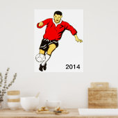 サッカーポスター ポスター (キッチン)