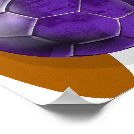 サッカーポップ・アートのアートポスターブラジル2014ワールドカップのボール ポスター (角)