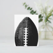 サッカーポップ・アートのアート – ブラックスポーツモダンミニマルスポーツ ポストカード (スタンド正面)