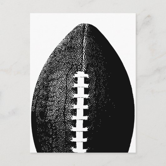 サッカーポップ・アートのアート – ブラックスポーツモダンミニマルスポーツ ポストカード (正面)