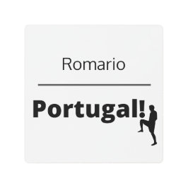 サッカーポルトガル、カスタマイズ可能 メタルプリント