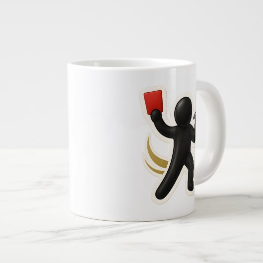 サッカーマグ ジャンボコーヒーマグカップ (正面右)