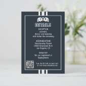 サッカーマッチスポーツ結婚詳細QRコード エンクロージャーカード (スタンド正面)