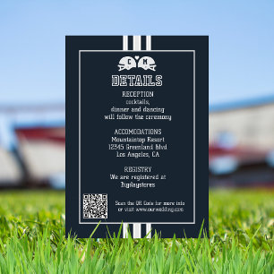 サッカーマッチスポーツ結婚詳細QRコード エンクロージャーカード