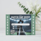サッカーマッチチケット結婚のQRコード 出欠カード (スタンド正面)