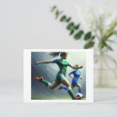 サッカーマッチ ポストカード (スタンド正面)