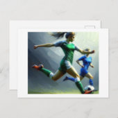 サッカーマッチ ポストカード (正面/裏面)