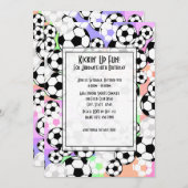 サッカーマニア/カラー 招待状 (正面/裏面)