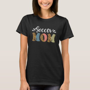 サッカーママかわいいママ人生サッカーゲーム日応援ママ Tシャツ