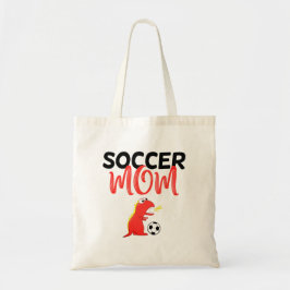 サッカーママかわいいTレックス恐竜 トートバッグ